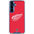 NHL Detroit Red Wings Solid Background Galaxy S25 Clear Case